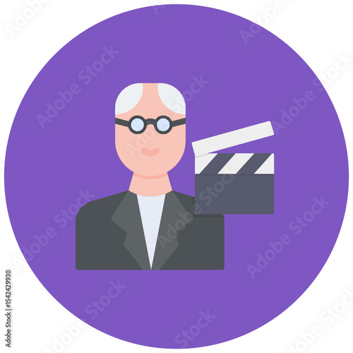 Director Male icon vector image. Can be used for Filmmaking.