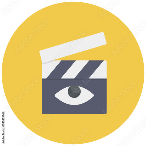 Documentary icon vector image. Can be used for Filmmaking.