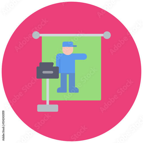 Green Screen icon vector image. Can be used for Filmmaking.