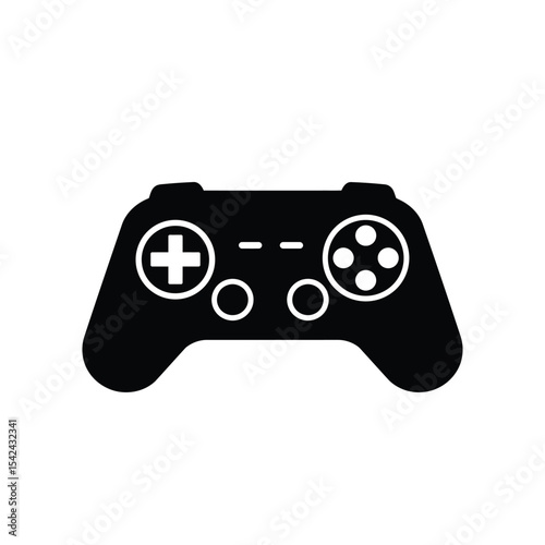 Gaming Controller Icon  A Simple, Versatile Vector Graphic for Game Design and App Development