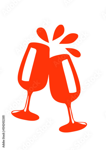 verre boisson trinque anniversaire fete