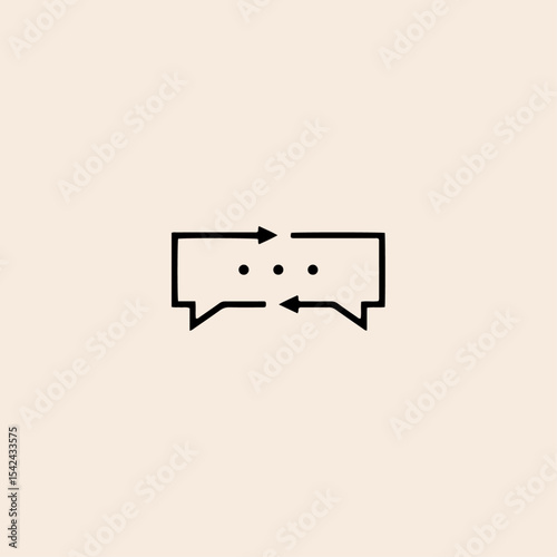 Translator icon flat vector design.