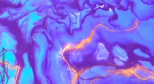 Vibrant Abstract Purple and Blue Ink Texture – Fluid Alcohol Ink Flow with Marble-Like Organic Pattern for Backgrounds, Wallpapers, and Artistic Projects