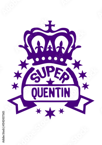 quentin prenom super rennes logo tampon