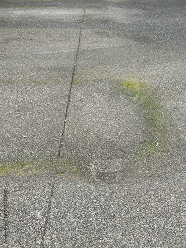 A dirty driveway