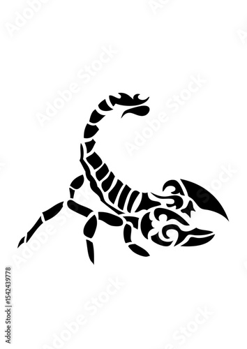 scorpion tribal design