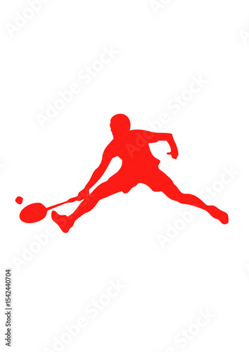badminton logo joueur player