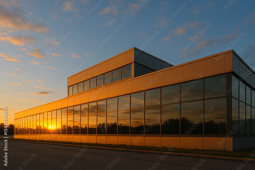 Fototapeta premium Hala/magazyn/budynek przemysłowy