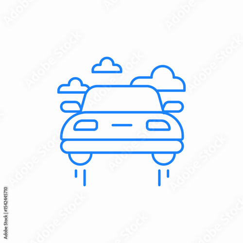 .eco friendly car icon sign vector