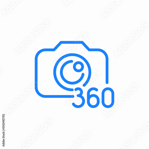 360 camera  icon sign vector
