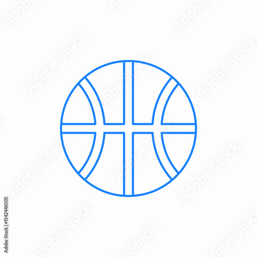 basketball ball icon sign vector