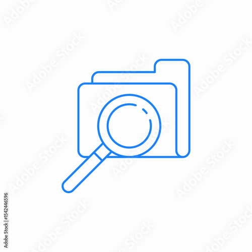 search folder icon sign vector