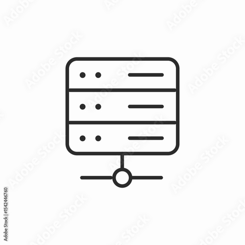 server rack network icon sign vector