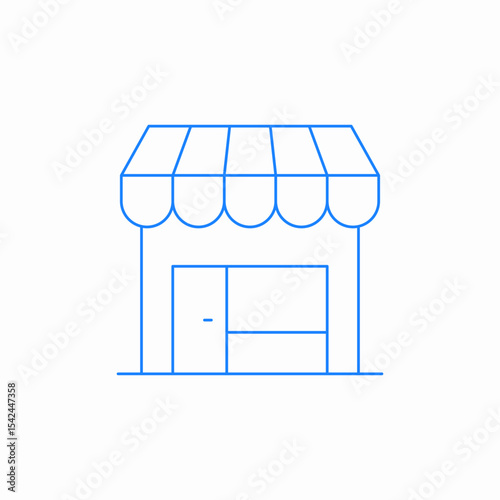 street shop icon sign vector