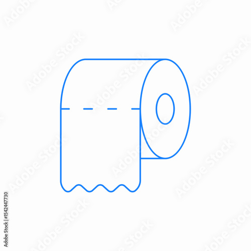 toilet paper icon sign vector