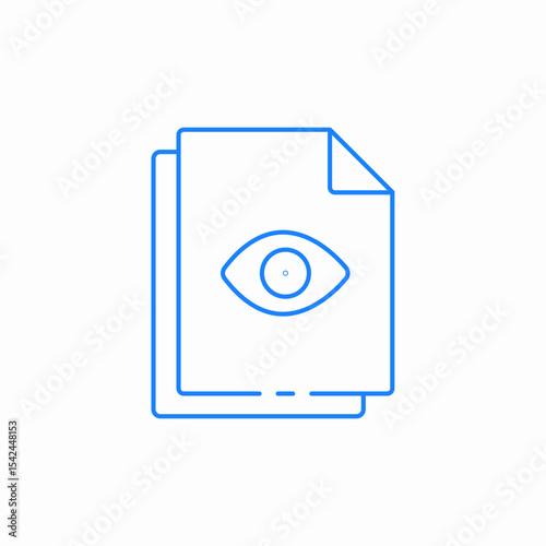 visual file icon sign vector