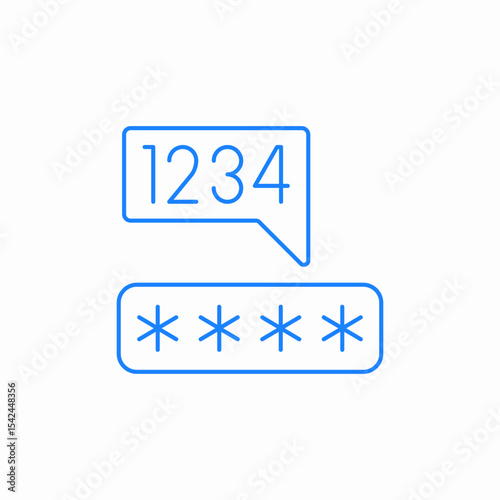 weak password icon sign vector