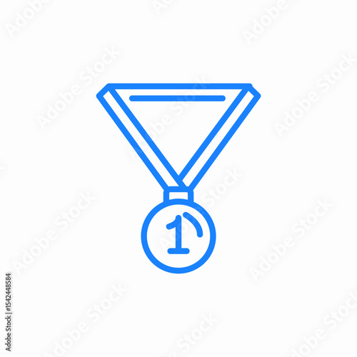 winner medal icon sign vector