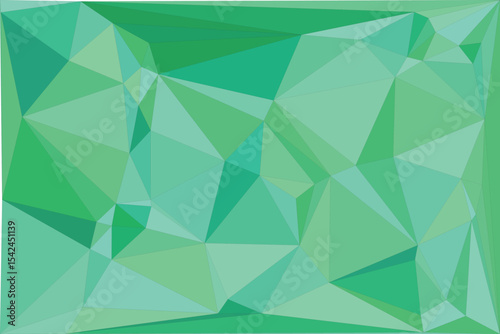 Abstract green geometric polygon background design