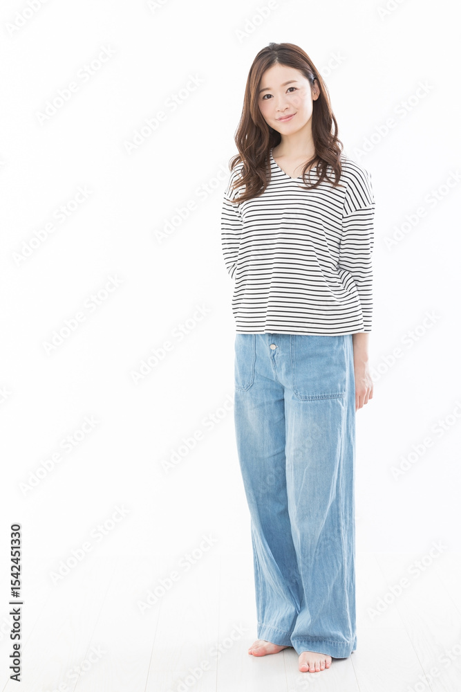 Obraz premium 若い女性 笑う 