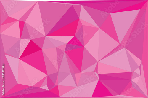 Abstract pink geometric triangular pattern background