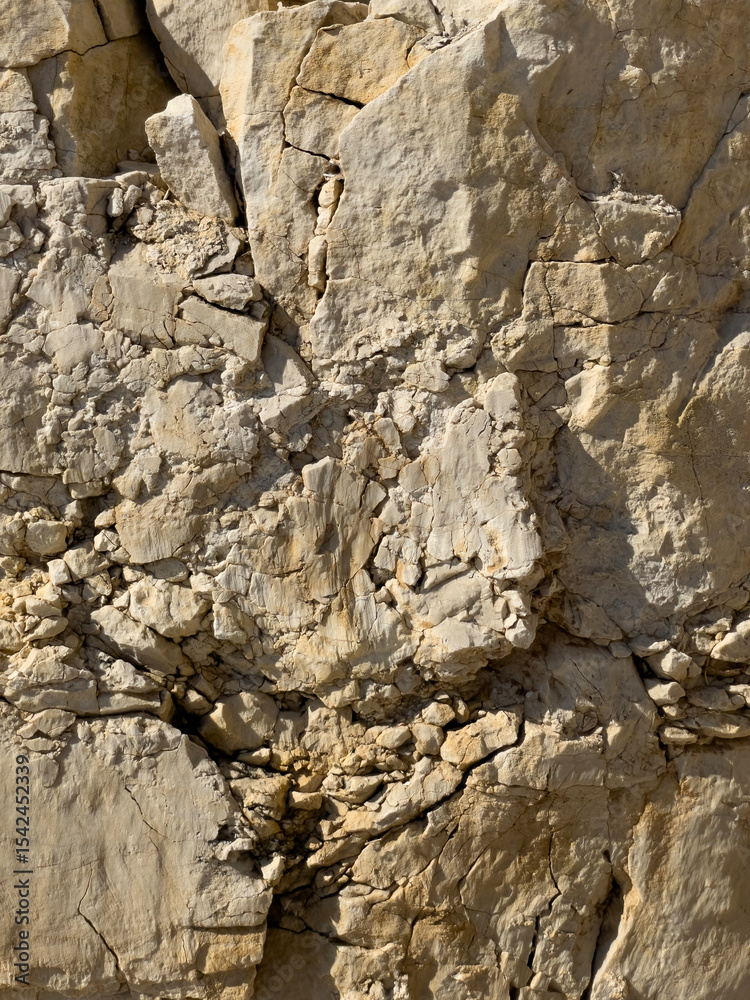 Fototapeta premium Fragmented beige stone texture