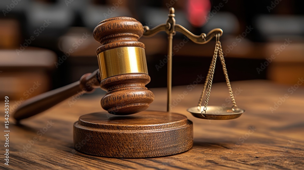A bustling stock exchange board, presided over by an imposing gavel-wielding judge, where intricate financial laws were weighed and measured on scales of justice A bustling stock exchange board, presided over by an imposing gavel-wielding judge, where intricate financial laws were weighed and measured on scales of justice