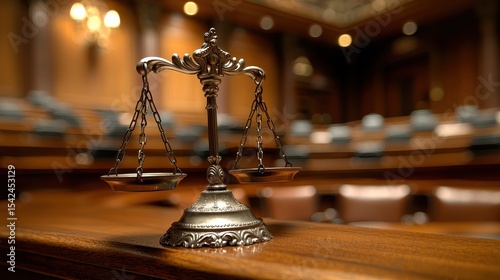 A bustling stock exchange board, presided over by an imposing gavel-wielding judge, where intricate financial laws were weighed and measured on scales of justice 