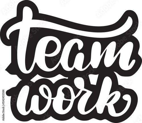 Team Work typography