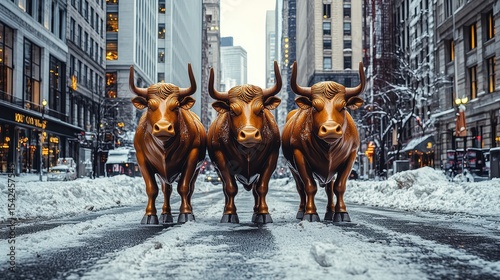 The market soared as bulls led the charge, their powerful strides propelling the index higher and higher, a testament to the strength of the financial landscape 