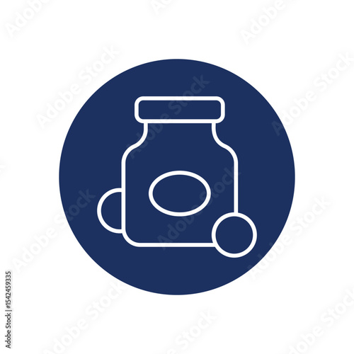 Vitamins  icon vector