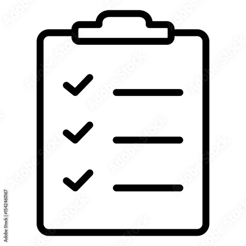 CheckListspace vector line icon design