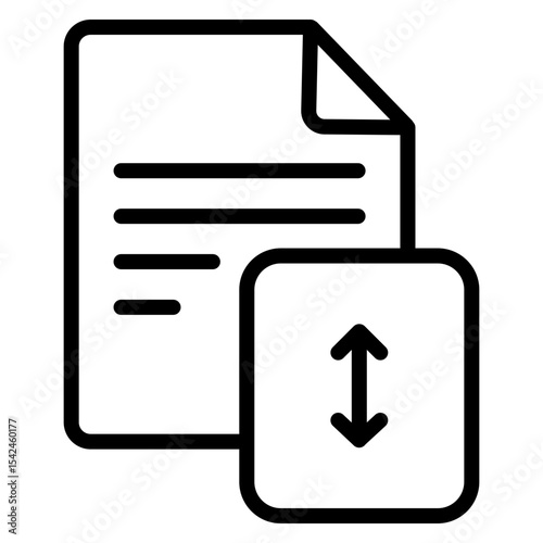 Filespace vector line icon design