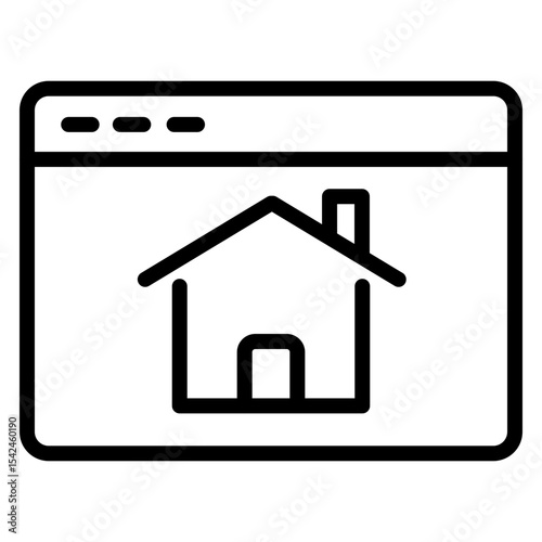 Home Pagespace vector line icon design
