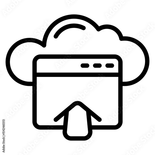 Websitespace vector line icon design
