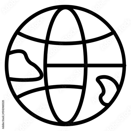 Worldwidespace vector line icon design