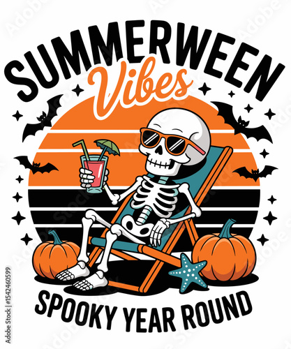 Summerween Vibes Spooky Year Round Halloween Spooky Summer