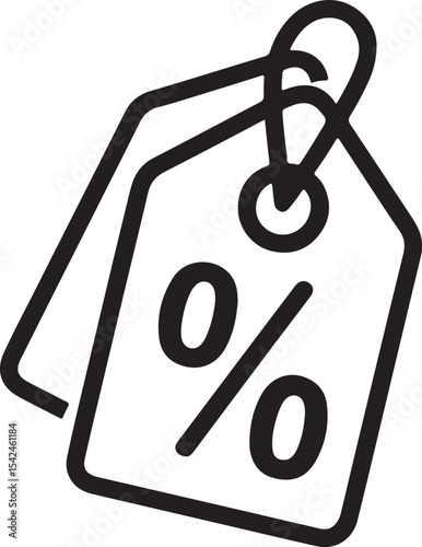 Discount Tags Percentage Off Sale Labels, Retail Promotion Graphics