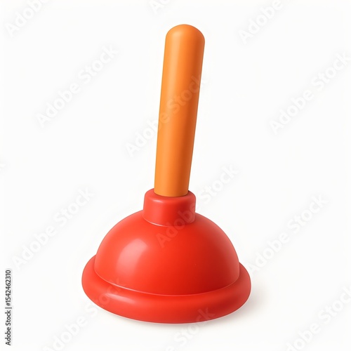plunger isolated on white background