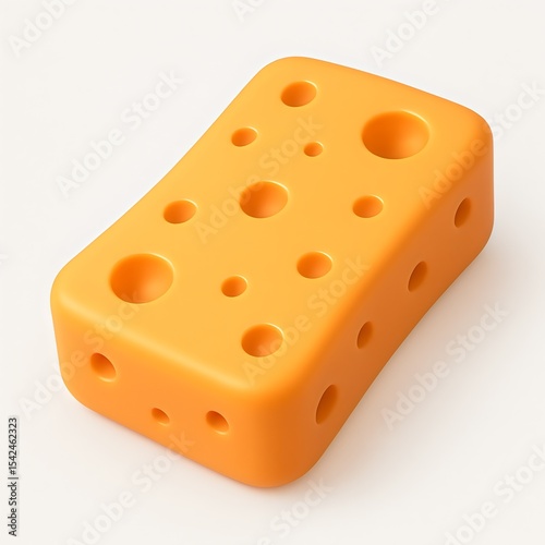 cheese on white background