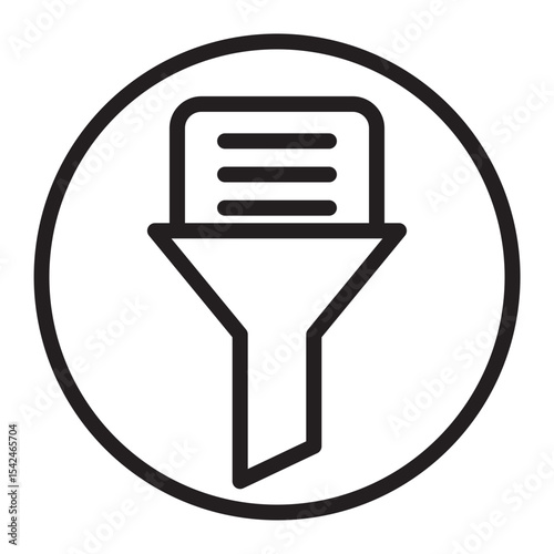Filter Vector Line Icon Design
