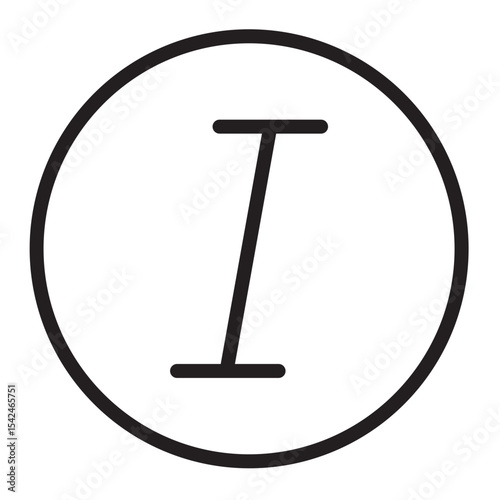 Italic Vector Line Icon Design