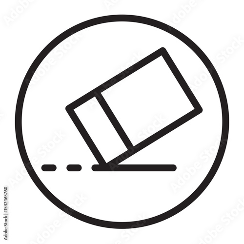 Erase Vector Line Icon Design