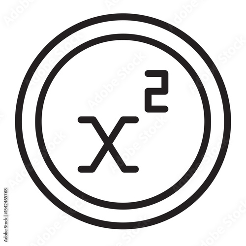 Superscript Vector Line Icon Design