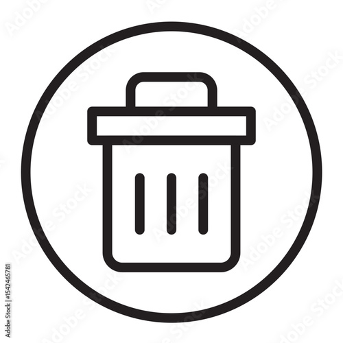 Delete Vector Line Icon Design