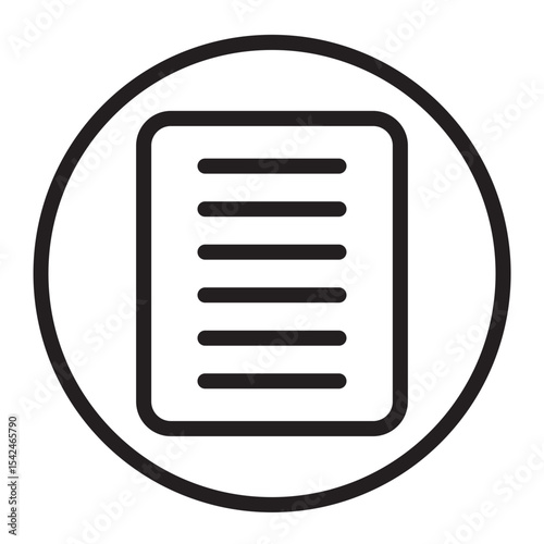 Justify Text Vector Line Icon Design