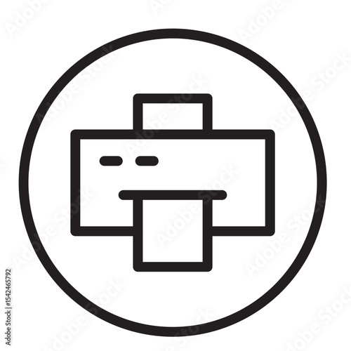Print Vector Line Icon Design