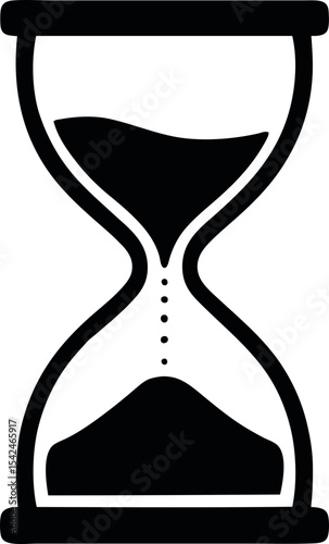 Hourglass Scalable SVG Vector Graphic with Editable Paths and Layers for Web, UI Design, Digital Art, and Print Applications