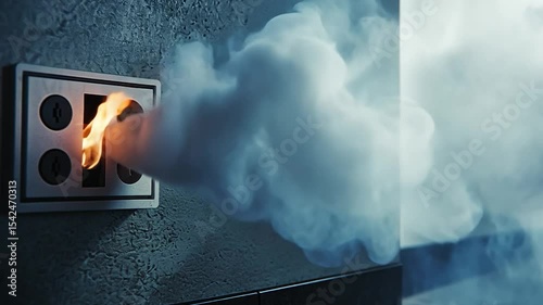 Electrical outlet fire