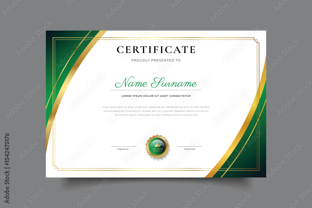 Fototapeta premium certificate template design 
